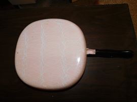 Pink/White Enamel Pan