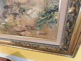 Vintage Jacobs Landscape Painting