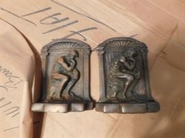 "Thinker" Bookends