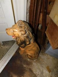 Large Chalkware Lion