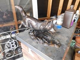 Gorham Bronze Wolf "Shadow Runner" Statue