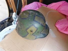 World War One Camo Paint German Helmet