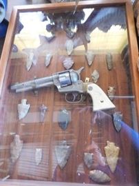 Arrowhead/Cap Pistol Display