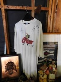 Autographed Indian Motorcycle T-shirt(Kyle Petty)