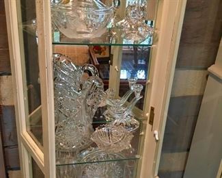 great selection of cut glass & crystal 