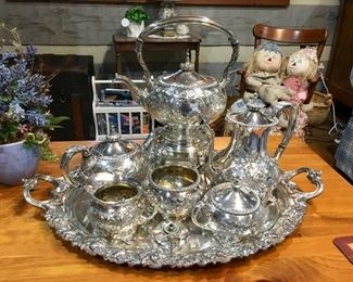 fabulous hollowware silver-plated teaset - Friedman Silver Co.