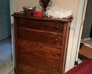 oak 5 drawer dresser