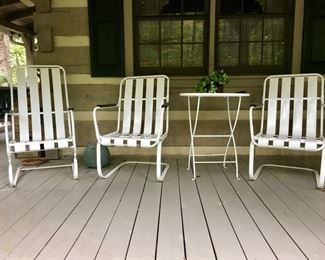 vintage metal porch furniture