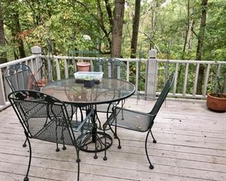 wrought iron patio set