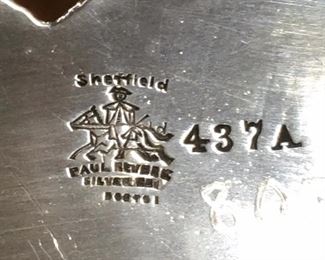 Mark on Tray - Sheffield, Paul Revere, Silver..., Boston, 437 A