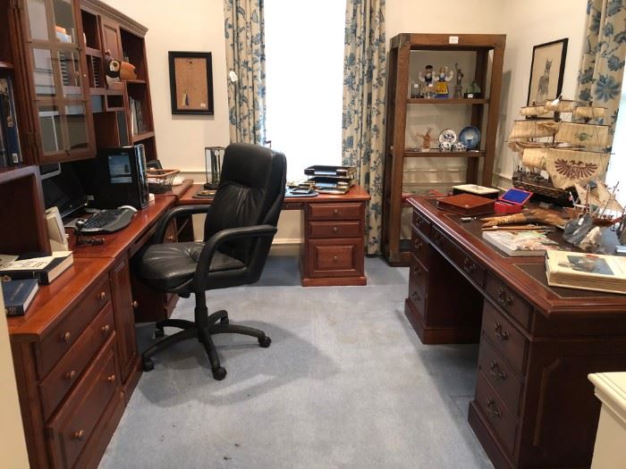 Large office filled with furniture purchased from Louis Shanks Fine Home Furnishings.