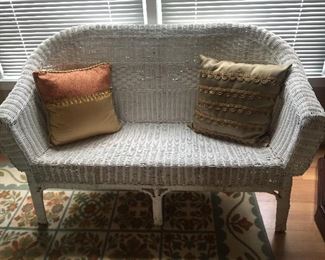 Wicker Love Seat