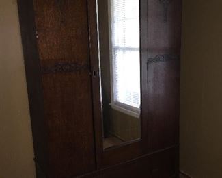 Old Arts and Crafts Wardrobe