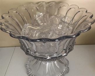 Old Punch Bowl Set