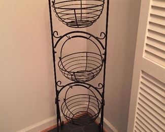 Standing Kitchen Basket