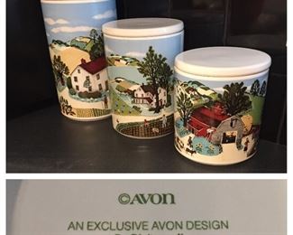 Pfaltzgraff Avon Canisters