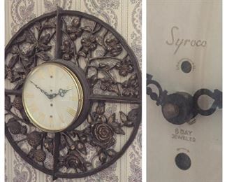 Mid Century Syroco Wall Clock