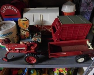 Toy Tractor and Implements