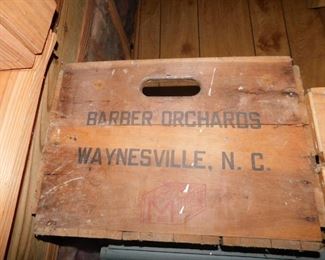 Wooden Barber Orchards Waynesville, N.C. Crate