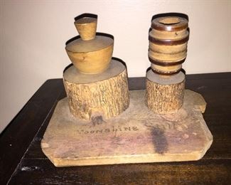 Small Wooden Moonshine Still Souvenir