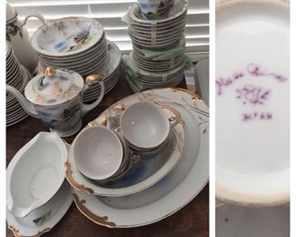 Old Japanese China Set