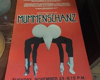 Vintage Mummenschanz Theater Poster 