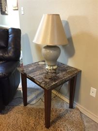 End Table with Lamp