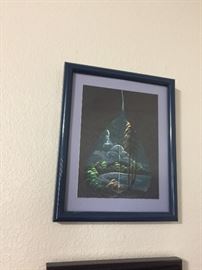 Thai Hand Painted on a Leaf