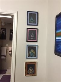 Thai Hand Painted on a Leaf