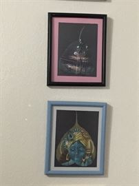 Thai Hand Painted on a Leaf