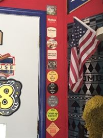 Assorted Man Cave Style Memorabilia