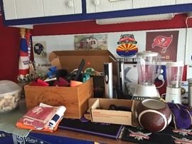 Assorted Small Appliances, Pots, Garage Items