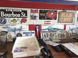 Man Cave, Garage Items