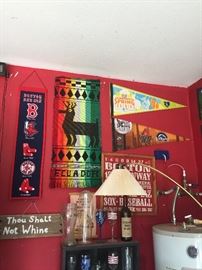 Assorted Man Cave Style Memorabilia