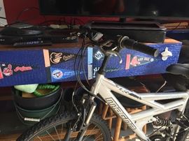 Assorted Man Cave Style Memorabilia, Magna Bike