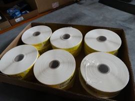 Lot of 12 rolls Barcode labels.