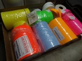 Lot of various color price gun labels.