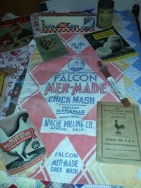 Falcon Mer-Made Chick Mash (Apache Milling Co Apache, OK), Poultry Paper Ephemera