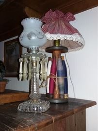 Vintage Thread Spool Lamp