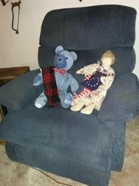 Comfy blue Recliner