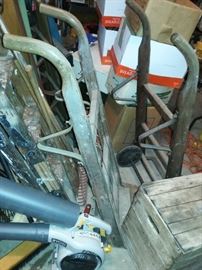 Vintage wood truck dolly