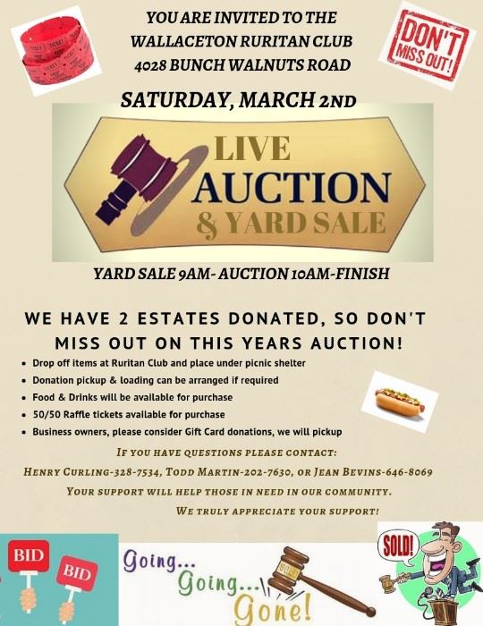 YOU ARE INVITED TO THE WALLACETON RURITAN CLUB