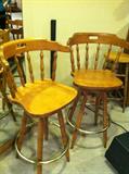 Oak bar stools