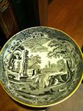 Vintage Spode Glassware...Black Italian Landscape scene
