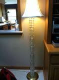 Vintage cut glass floor lamp