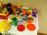 Fisher Price stove top and dishes!