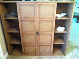 Unusual display/cupboard piece...same wood as dining room set but will be sold seperately.