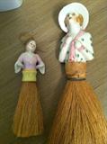 Antique Whisk broom girls...Japan & Germany.