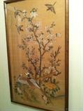 Vintage Japanese fabric painting..