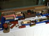 Antique Model Railroad set...with boxes.